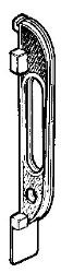 IN101 Interior Steel Locker Handle Housing