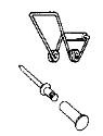 ME500B Medart Locker "Fast-Rivet" 5/8" Replacement Latch