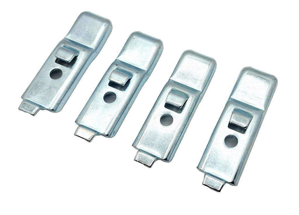 LY2000 Lyon Republic 2000 Series Steel Shelf Clips, Galvanized, Heavy-Duty Hardware, 4-Pack